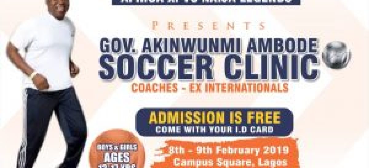 Siasia, Waidi, others honour Ambode with soccer clinic