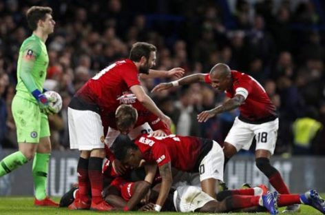 United Beats Chelsea To book FA Cup Semis final ticket