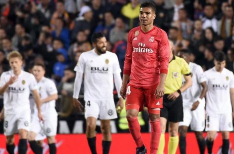 La liga: Casemiro blows hot after Real Madrid’s 2-1 defeat to Valencia