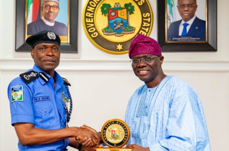 (Pix)Lagos Governor﻿ to IGP: Adequate Security Central To Lagos Economy