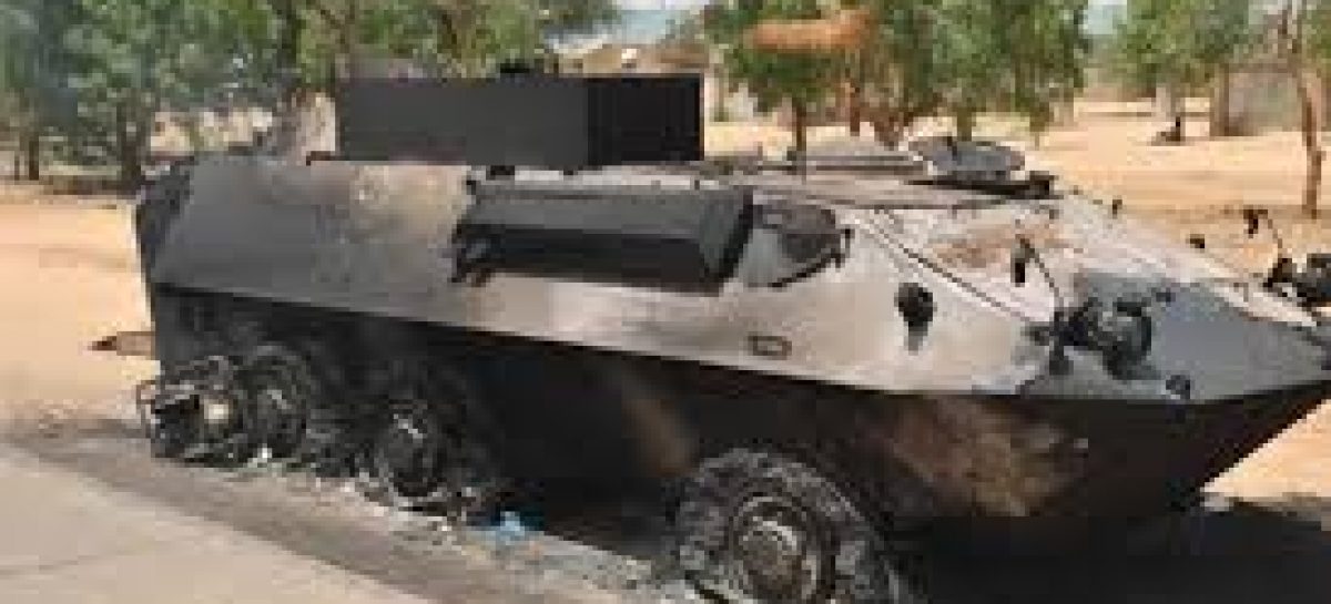 Army explains how Armoured Vehicle got burnt in Damaturu