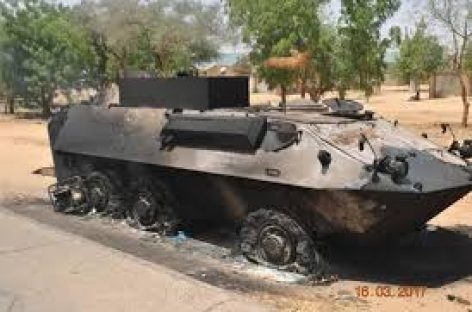 Army explains how Armoured Vehicle got burnt in Damaturu