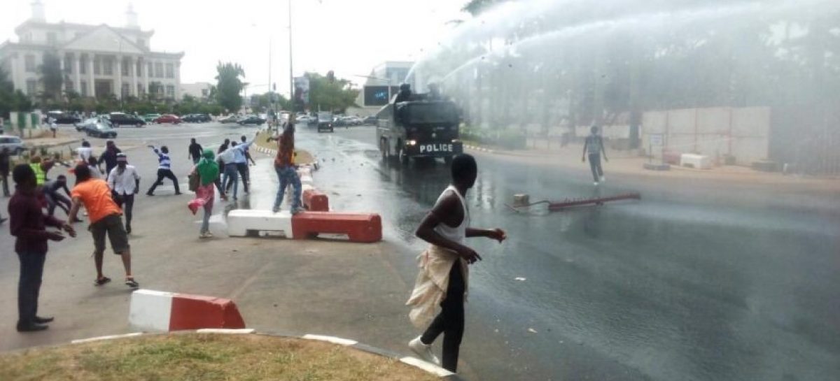 Shi’tes protest in Abuja, burns US flag over Soleimani killing