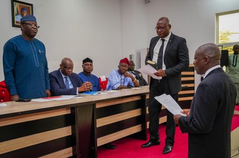 Fayemi swears in new Judge,….. reiterates commitment to rule of law, Judicial reform