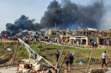 Abule Ado blast: Sanwo-Olu labels site ‘War Zone’