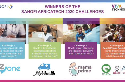 SANOFI ANNOUNCES 5 WINNERS OF AFRICATECH 2020