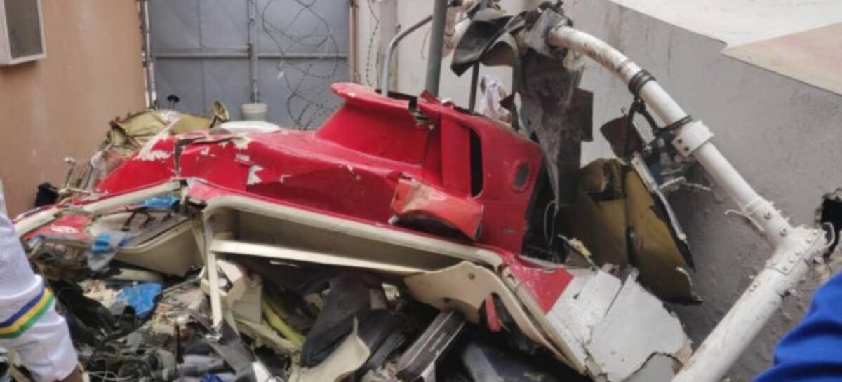 Chrome Aviation owned Helicopter crashes in Lagos, kills two