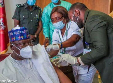 COVID-19 Vaccination: Senate President receives first jab of AstraZeneca Vaccine