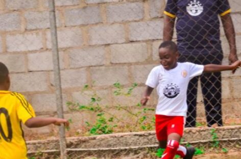 Young Siasia dazzles, steals the show at Ajilore’s Easter football Clinic
