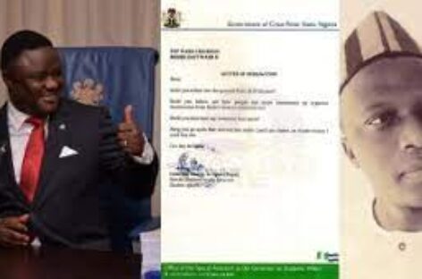 Ayade SA mocks PDP, submits ‘pigin English’ resignation letter