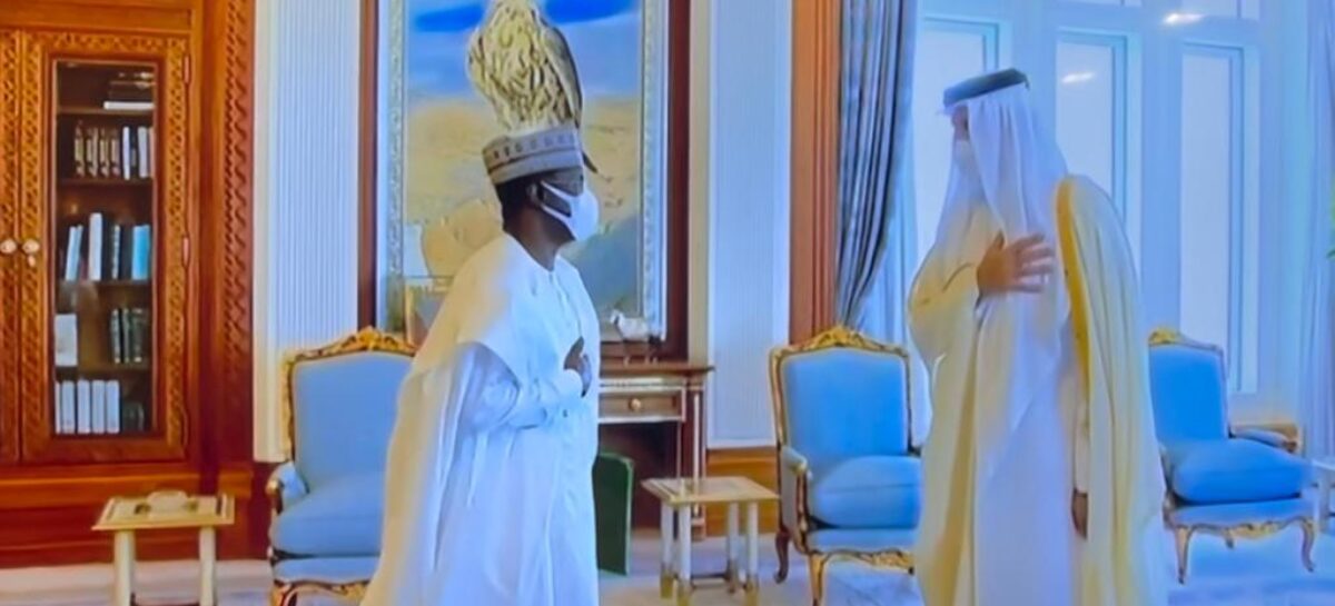 Ambassador Abdullahi Ahmed presents letters of credence to Emir of Qatar