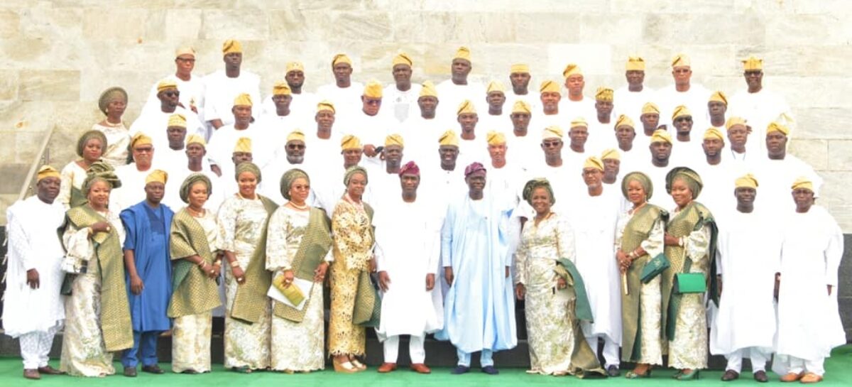 Sanwo-Olu swears in 57 LGA council Chairmen, says its time to work, not for political vendetta