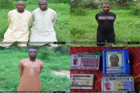 Boko Haram/ISWAP Releases Pictures of Abducted Soldiers, Yobe Protocol Officers