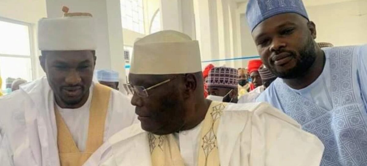 Nigerians React as Atiku Abubakar And Goodluck Johnathan Storm Buhari’s Son’s Wedding