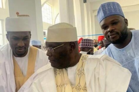 Nigerians React as Atiku Abubakar And Goodluck Johnathan Storm Buhari’s Son’s Wedding