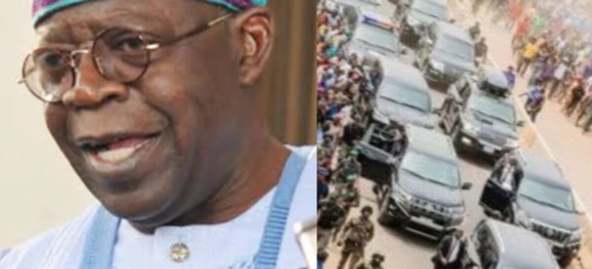 Asiwaju Tinubu Arrives His Bourdillon Residence In Grand Style (Video)