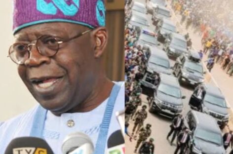 Asiwaju Tinubu Arrives His Bourdillon Residence In Grand Style (Video)