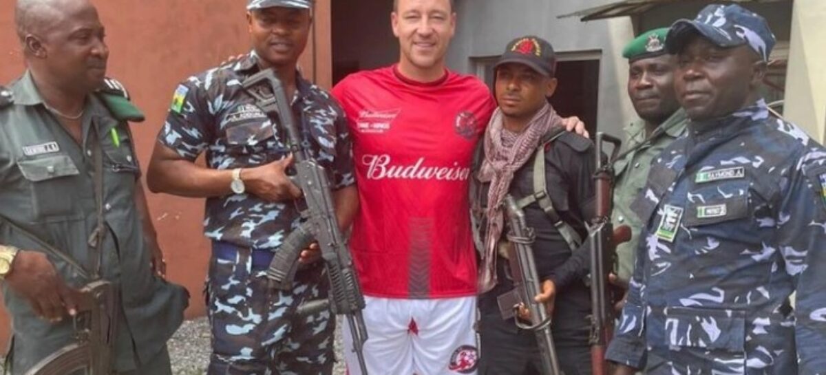 Ex-Chelsea Football Player, John Terry Was Spotted With Nigerian Police Officers