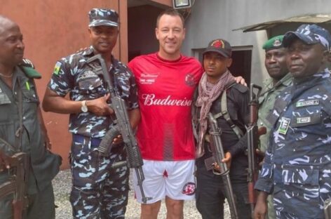 Ex-Chelsea Football Player, John Terry Was Spotted With Nigerian Police Officers