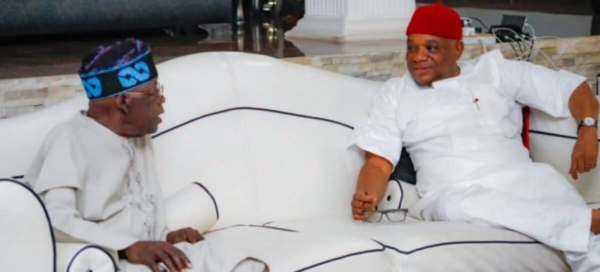 Tinubu visits Orji Kalu, both committed to national development