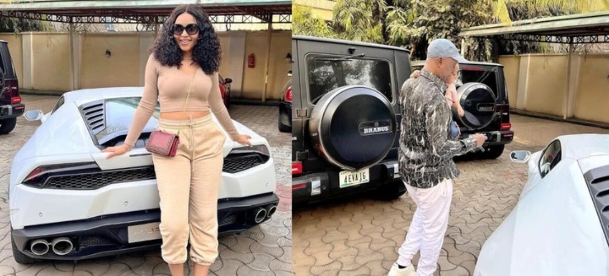 Regina Daniels And Her Husband Show Off Their Expensive Car Garage Online (PHOTOS)