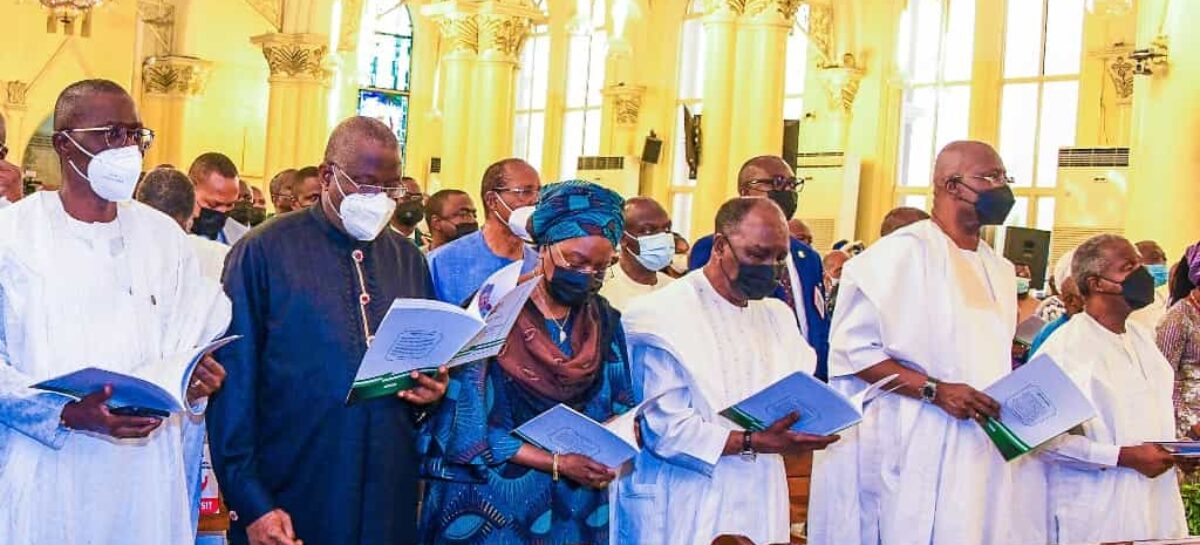 Osinbajo, Jonathan, Gowon, Sanwo-Olu, others attend Shonekan’s funeral in Lagos