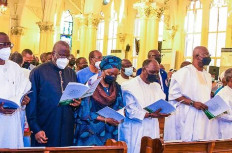 Osinbajo, Jonathan, Gowon, Sanwo-Olu, others attend Shonekan’s funeral in Lagos