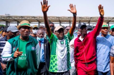 Tinubu at 70: Sanwo-Olu, Dare, Hamzat, dignitaries grace novelty match in Lagos