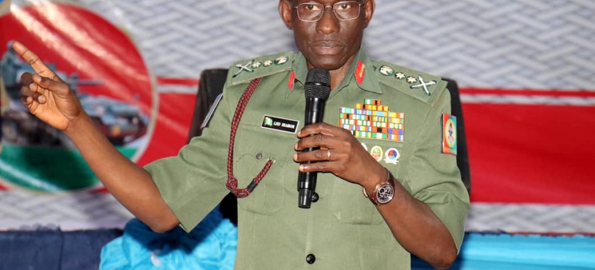 Military will tackle security threat with renewed vigour…. Gen Irabor