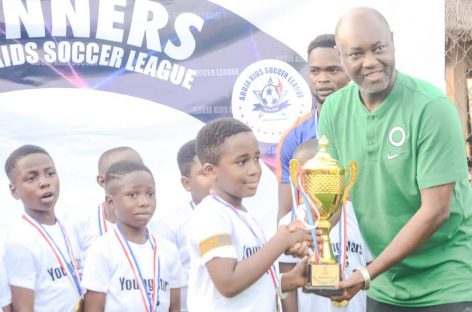 Abuja Kids Soccer League, (AKSL: Sports Minister praises former International, Ajilore