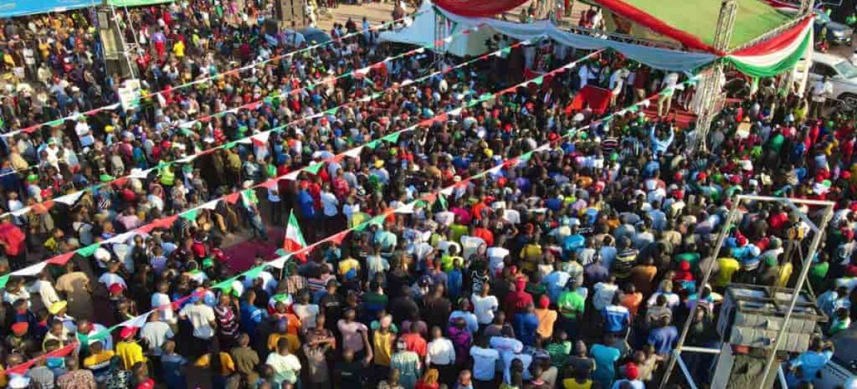 Mammoth crowd as Ortom flags-off Benue North-West senatorial campaign in Gboko