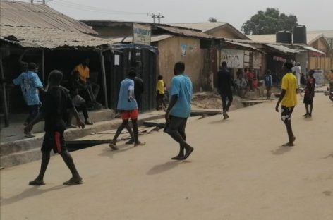 Streets of Kubwa in Abuja turned into football fields as voting continues