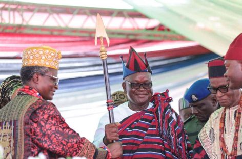 Ortom, Wike, Onoja, others conferred with chieftaincy title by Idoma traditional council