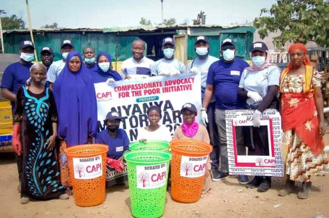 Climate change; CAPI cleans up Nyanya Park, call for safe and healthy environment.