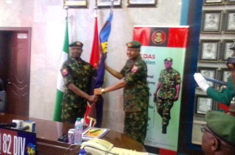 Maj.-Gen. Chinade takes over as 37th GOC of 82 Division, assures peace, safety