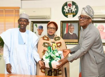 Photos-  FCT Ministers presenting the hand-over notes to the PS, Mr. Adesola on Sunday