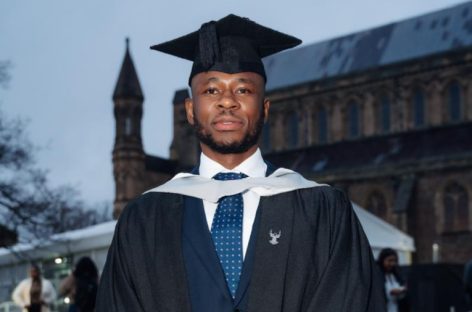 Leke James Scores Off the Pitch with Business and Sports Management Degree