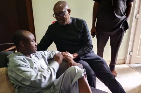 Peter Obi visits Tijani Babangida….says, ‘he deserves our attention and sympathy’ 