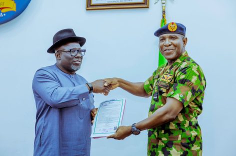 Air Force Chief, Abubakar hails Oborevwori over support to military, execution of M.O.R.E Agenda