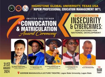 Highstone Global University USA, NIPEM set to hold it’s 7th Convocation, award ceremony