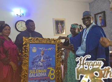 HAPPY 78th BIRTHDAY to our amazing patron, Justice Suleiman Galadima! Water FC rejoices