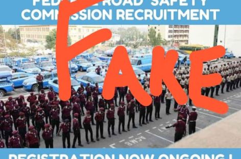 FRSC debunks news of ongoing recruitment exercise 