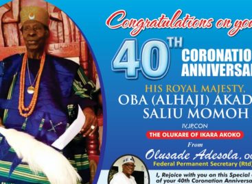 Adesola Olusade Felicitates with Olukare on 40 Years of Reign