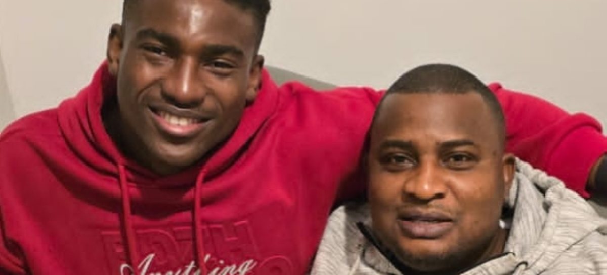 Super Eagles Striker Taiwo Awoniyi Hosts Renowned Football Agent Makanjuola Nureni on Christmas day