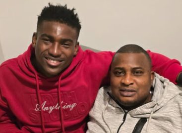 Super Eagles Striker Taiwo Awoniyi Hosts Renowned Football Agent Makanjuola Nureni on Christmas day