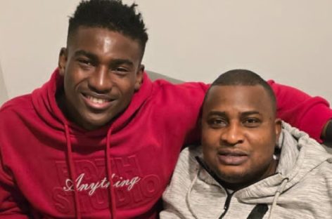 Super Eagles Striker Taiwo Awoniyi Hosts Renowned Football Agent Makanjuola Nureni on Christmas day