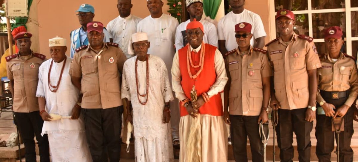 Asagba of Asaba Praises FRSC, Pledges Partnership to Enhance Road Safety