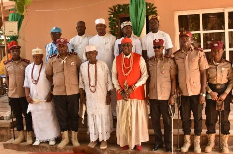 Asagba of Asaba Praises FRSC, Pledges Partnership to Enhance Road Safety