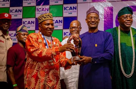 ICAN Honors Corps Marshal with Diamond Merit Award for Transformational Leadership
