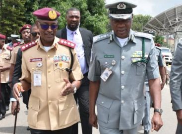 FRSC Boss congratulates Comptroller General of Customs on his election as Chairperson World Customs organization council 